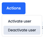 Default account deactivate