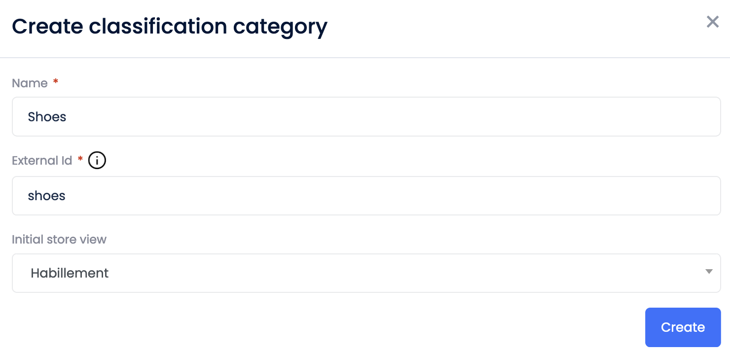 Classification create